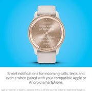 Garmin vívomove Trend Hybrid Smartwatch – Ivory, Stylish Analog Design with Touchscreen, Fitness & Wellness Tracking, Long Battery Life