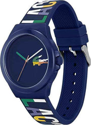 Lacoste Neocroc Men's Quartz Watch – Multicolor Logo Dial, TR90 Case, Silicone Strap – Bold Statement Fashion Timepiece