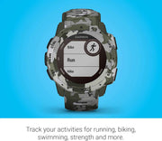 Garmin Instinct Solar Rugged Outdoor GPS Smartwatch – Solar Charging, Military Standard Durability, Sports Apps & Health Monitoring, Lichen Camo