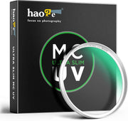 Haoge 39mm MC UV Lens Protection Filter for Leica 35mm f2 28 2.8 Voigtlander 35mm f2 35 1.5 Fuji xf23 27mm f2.8 on XE5 Camera Lens Optical Glass Ultra Slim 18 Multi-Layer Coatings Silver