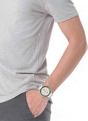 Lacoste Mainsail Men’s Chronograph Watch – 43mm Stainless Steel Case, White Dial, Water Resistant 50m – Sporty Nautical-Inspired Timepiece