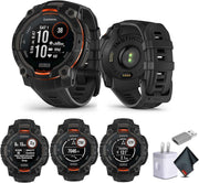 Garmin Instinct 3 45mm Solar – Rugged Outdoor GPS Smartwatch with Unlimited Battery Life & Built-in Flashlight