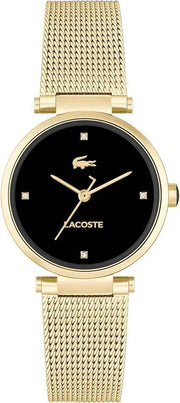 Lacoste Orba Women’s Quartz Watch – Minimalist 30mm T-Bar Design, Crystal Indexes, Mesh Bracelet, 3 ATM Water Resistant