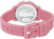 Lacoste L.12.12 Kids' Quartz Watch – 33mm TR90 Case, Fun & Colorful Silicone Strap, Water Resistant 50M – Children’s Fashion Timepiece