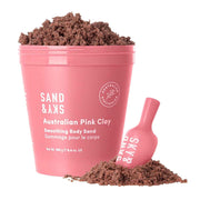 Sand & Sky Pink Clay Exfoliating Body Scrub – Brightening Body Polish with Macadamia Oil, 6.8 oz