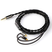 Linsoul Tripowin Zombur in Ear Monitor Cable, 4N High Purity OFC Oxygen Free Cable HiFi Wired IEM Cable, Cotton Yarn Outer Layer, 3.5mm Audio Jack for Musician Audiophile(with Mic, MMCX)