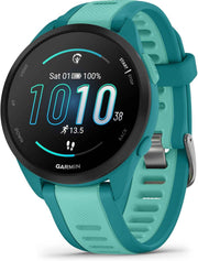Garmin Forerunner® 165 Music – Running Smartwatch with AMOLED Display, Training Metrics, Recovery Insights & Built-in Music – Turquoise