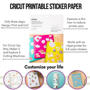 Cricut Joy Xtra Machine with Printable Sticker Paper and Card Kit - Sticker Making Set with Die Cutting Machine, DIY Greeting Cards with Pens and Envelopes