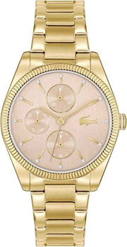 Lacoste Orsay Women’s Multifunction Stainless Steel Watch – 36mm, Gold-Tone, Elegant Timepiece