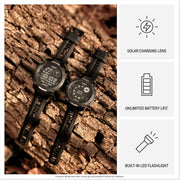 Garmin Instinct 3 Solar Tactical Edition 50mm GPS Smartwatch | Rugged Outdoor Smartwatch Bundle, Black