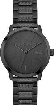 Lacoste.12.12 Metropole Men’s Quartz Watch – 39mm Stainless Steel Case & Bracelet, Brushed Dial, 5 ATM Water Resistance
