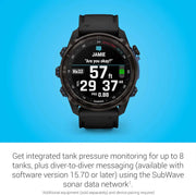 Garmin Descent™ Mk3i Dive Computer & Multisport GPS Smartwatch – Air Integration, 51mm, Black