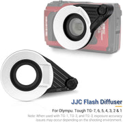 JJC FD-1 Flash Diffuser for Olympus Tough TG-7 TG-6 TG-5 TG-4 TG-3 TG-2 TG-1, Replaces Olympus FD-1 for Underwater Macro Photography