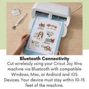 Cricut Joy Xtra Machine with Printable Sticker Paper and Card Kit - Sticker Making Set with Die Cutting Machine, DIY Greeting Cards with Pens and Envelopes