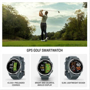 Garmin Approach S44 Essential Golf Watch – Silver Aluminum Bezel, Twilight Silicone Band, 1.2” AMOLED Display, GPS & Fitness Smartwatch Bundle