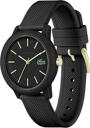 Lacoste 12.12 Women’s Quartz Watch – Black, TR90 Case, Silicone Strap – Iconic Sporty Premium Fashion Timepiece
