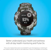 Garmin Instinct Solar Rugged Outdoor GPS Smartwatch – Solar Charging, Military Standard Durability, Sports Apps & Health Monitoring, Lichen Camo