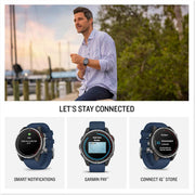 Garmin quatix 8 Marine GPS Smartwatch – 47mm AMOLED Display with Chartplotter & Health Features