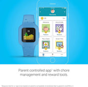 Garmin vivofit jr. 3 Kids Fitness Tracker – Swim-Friendly Activity Tracker with Interactive App, Sleep & Step Monitoring, 1-Year Battery Life, Blue Stars