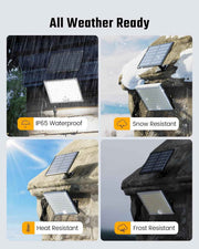 SUPERDANNY Solar Outside Lights with 113 Bright LEDs 7000K, Motion Sensor Outdoor Flood Lights Dusk to Dawn with 16ft Cable IP65 Waterproof, Security Light for Garden Barn Porch 2 Pack