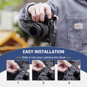 A7C II R Thumb Grip, Aluminum Alloy Metal Thumb Up Grip for Sony A7CII A7CR A7C2 with Hot Shoe Cover Protector Thumb Rest Support Holder, Not Affect The Use of Alpha 7CII Alpha 7CR Buttons -Black