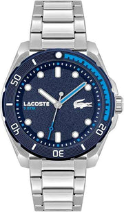 Lacoste Finn Men’s 3H Quartz Watch – Nautical-Inspired Diver Style with Recycled Ocean Waste Bezel, Water Resistant 50M