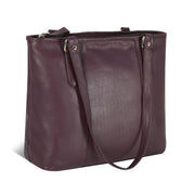 Genuine Leather Tote Bag for Women | Premium Shoulder Handbag with Zipper | Spacious Office, Travel & Everyday Purse