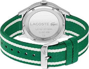 Lacoste Deuce Men’s Quartz Chronograph Watch – Eco-Friendly Stainless Steel & Recycled Ocean Waste Strap, 44mm