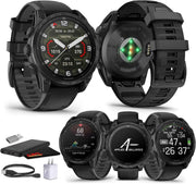 Garmin Tactix 8 47mm AMOLED Tactical GPS Smartwatch – Built-in Flashlight, 16-Day Battery, Premium Outdoor & Tactical Bundle