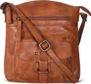 Leather Crossbody Bag For Women With Adjustable Sling Strap