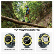Garmin Instinct E 40mm Outdoor GPS Smartwatch – Electric Lime/Twilight | Rugged Design, 24/7 Health Monitoring, Up to 14-Day Battery Life | Bundle for Men
