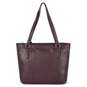 Genuine Leather Tote Bag for Women | Premium Shoulder Handbag with Zipper | Spacious Office, Travel & Everyday Purse