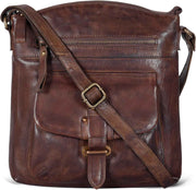 Leather Crossbody Bag For Men and Women With Adjustable Sling Strap