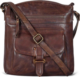 Leather Crossbody Bag For Men and Women With Adjustable Sling Strap
