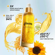 Gisou Honey Infused Hair Repair Serum – Hydrating Split End & Damage Repair with Heat Protection