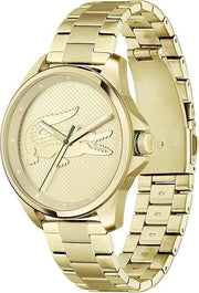 Lacoste Le Croc Men’s Quartz Watch – Yellow Gold Ionic-Plated Steel Case & Link Bracelet – Premium Statement Timepiece