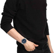 Lacoste Club Men’s Quartz Watch – Slim 3H Design, Stainless Steel Mesh Bracelet, Blue Dial, 42mm