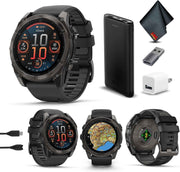 Garmin Fenix 8 Sapphire AMOLED Multisport GPS Smartwatch – 51mm Carbon Gray DLC Titanium