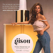 Gisou Honey Infused Hair Oil – Hydrating, Frizz-Control Treatment with Mirsalehi Honey