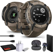Garmin Instinct 2X Solar Tactical Edition GPS Smartwatch – Coyote Tan, Rugged Outdoor Smartwatch with Solar Charging & Tactical Features