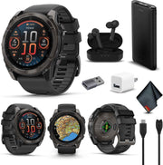 Garmin Fenix 8 51MM AMOLED GPS Smartwatch | Premium Multisport, Fitness & Health, Carbon Gray Titanium