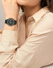 Lacoste 12.12 Women’s Multifunction Quartz Watch – Black TR90 Case, Silicone Strap, Mineral Crystal, 3 Subdials, 3 ATM Water Resistant, 38mm