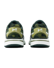 BAPE SHARK STA #1 M2 Low-Top Sneakers – Leather & Fabric Blend with Shark Motif