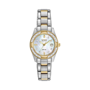 Citizen Women’s Eco-Drive Dress Classic Diamond Watch – Two-Tone, Mother of Pearl