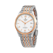 Tudor 1926 Men’s Automatic Watch – White Embossed Dial, Stainless Steel Case, Deployment Clasp