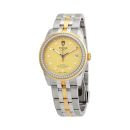 Tudor Glamour Date Ladies Automatic Watch – Diamond Champagne Dial M55023-0028