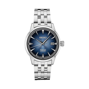 Seiko Presage Automatic Men’s Watch – Blue Dial – 4R35 Movement, Stainless Steel, Date Display, 50M Water Resistant
