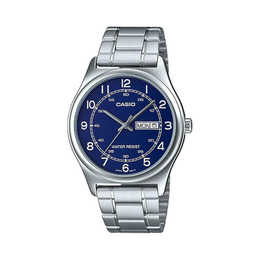 Casio MTP-V006D-2B Men’s Stainless Steel Blue Dial Dress Watch