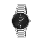 Citizen Quartz Men’s Classic Stainless Steel Watch – Silver Tone