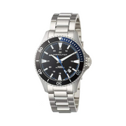 Hamilton Khaki Navy Scuba Automatic Watch – Swiss Made, 40mm Stainless Steel Case, Black Dial, Silver Bracelet